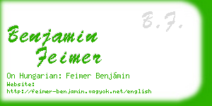 benjamin feimer business card